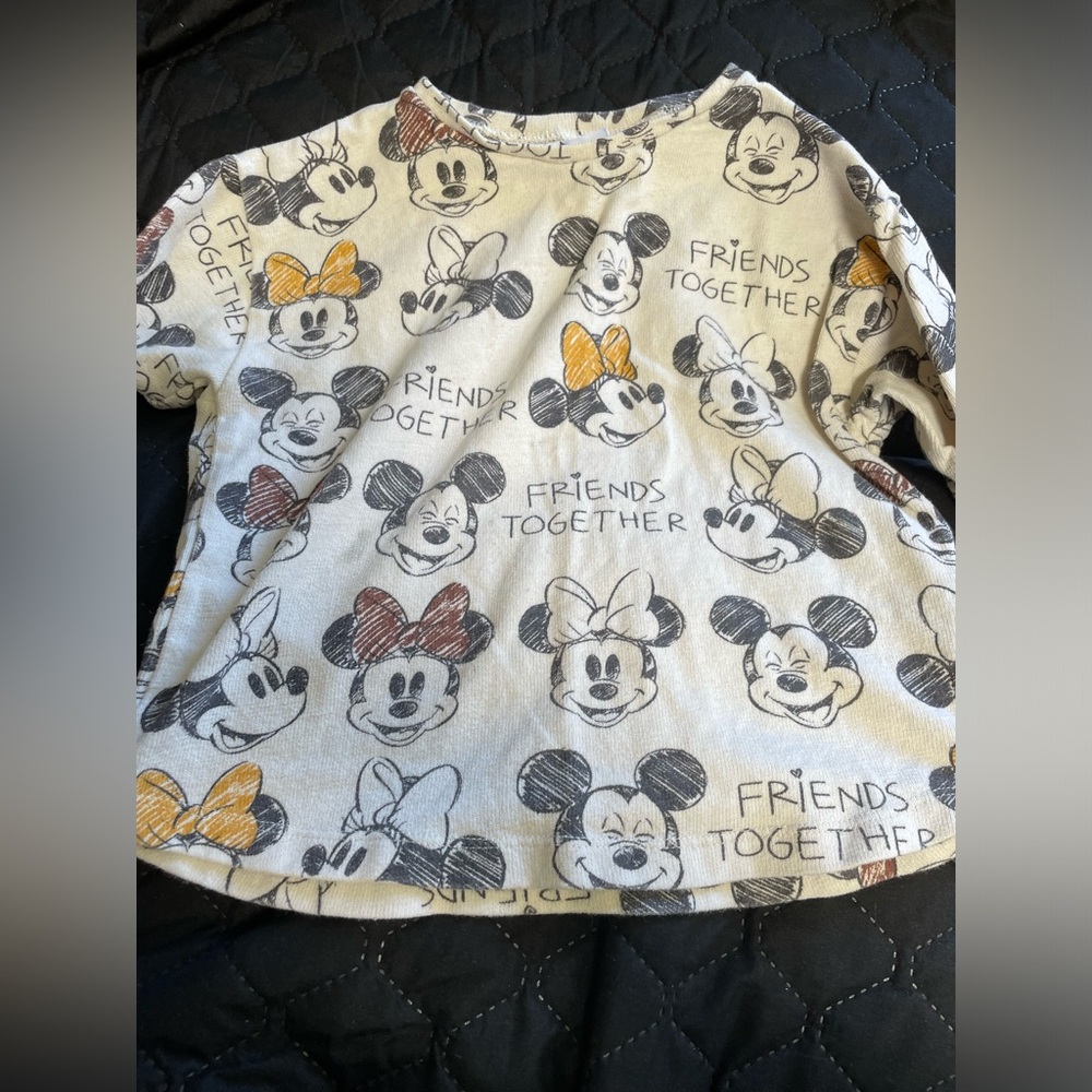 Zara Minnie Mouse long sleeve shirt